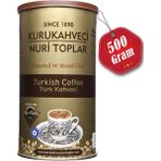 Nuri Toplar Türk Kahvesi Yuvarlak Metal Kutu 500 gr