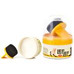 NuriLeflef Deri Cilalı Ayakkabı Boyası, Pratik Sünger Aplikatörlü Krem Boya, 50 Ml (Naturel)