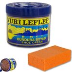 Nurileflef Kundura Boyası, 200 ml, Deri Ayakkabı Bakım Kremi, Sünger Hediyeli (Kahve)