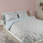 Nurlatex Çift Kişilik Çift Taraflı Pamuk Nevresim Takımı - Yeşil - Pembe - 220 x 240 cm