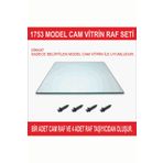 Nurline 1753 CAM VİTRİN İLAVE RAF