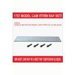 Nurline 1757 CAM VİTRİN İLAVE RAF
