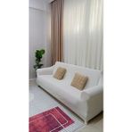 Nurluk Bohem Desen 3 Kişlik Bir Adet Lastikli Esnek Çok Kaliteli Kanepe ,çekyat Koltuk Örtüsü - 180 x 230 cm - Krem