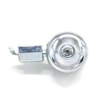 Nurnesy 12V 6W Işık Jeneratörü Dinamo Motor Sürtünme Kafası Arka Elektrik Aksesuarları Alüminyum Kılıflı Metal Bobin Bisiklet Kuyruğu Işık Far (Gümüş)