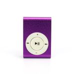 Nurnesy 3.5mm USB2.0 Mini MP3 Çalar Klip Desteği Hafıza Kartı Basit Ekran Yok (Menekşe)