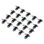 Nurnesy 4 mm Push-to-Connect Armatürler, Valf, 20 Adet, Dış Çap 4 mm, M5, Pnömatik Hava Akımı Hız Ayar Valfi, Hızlı Bağlantı