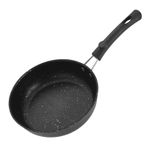 Nurnesy Yapışmaz Yumurta Tavası, Izgara Fırını için Küçük Omlet Kızartma Tavası, Kızartma Tavası için Düz Tabanlı Tava, Gözleme, Biftek ve Yumurta için, Gaz İndüksiyonlu Ocak ile Uyumlu (20 cm)