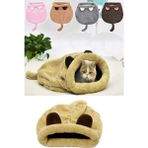 Nurnivus Bobiş Kedi Yatağı Peluş Uyku Kesesi Evcil Hayvan Fonksiyonel Kedi Tüneli Uyku Tulumu Yatak Kulübesi - Krem