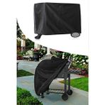 Nurnivus Griller Barbekü Su Geçirmez Mangal Koruma Örtüsü Bahçe Balkon Mobilya Mangal Koruma Kılıfı 80X60X100 - Siyah - 1 Adet
