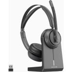 Nuroum HP31D Aı Gürültü Engelleyici Bluetooth Kulaklık 45 Saat Müzik Süresi USB Docklu - Siyah