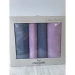 Nurpak %100 Pamuklu Hamam Takımı Mavi-Lila - 90 x 150 cm