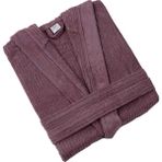 Nurpak Ekol Bedenli Kapüşonlu Tek Bornoz - Mürdüm - L - XL