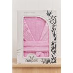 Nurpak Pembe Bambu Tekli Bornoz
