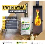 Nurpel %100 Çam Peleti Orijinal – Yüksek Isı – Düşük Kül - 4 Kg