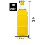 Nurpet 10 Adet 1 Litre Boş Pet Şişe 28 Mm Kilitli Kapak