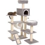 Nursoft Hamaklı Minder Ve Balık Stepli Kedi Tırmalam Evi