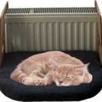 Nursoft Kalorifer Petek Radyatöre Kolay Asılabilen Kedi Yatağı Siyah