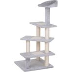 Nursoft Merdivenli Maxi Kedi Tırmalama Kulesi Yumuşak Welsoft Kumaş ile 45x45 cm Taban ve 108 cm Yükseklik