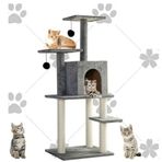 Nursoft NR0061 Double Step Antrasit Kedi Tırmalama Evi