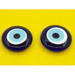 Nurtakı 2 Adet Saf Cam Nazar Boncuklu Buzdolabı Magnet