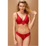 Nurteks 4425 Dolgulu Sütyen Külot Takım-bordo, BORDO, 85B