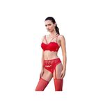 Nurteks BSMA Nurteks 2491 Dolgulu Jartiyer Takım, KIRMIZI, 90B