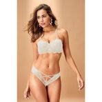 Nurteks İp Detaylı Destekli Sütyen Takım - EKRU 85B