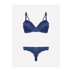 Nurteks Kadın Bordo Destekli Push-up Sütyen Ve String Takım 75-90b, Lavicert, 85B