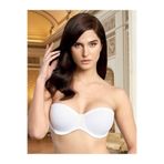 Nurteks Kadın Destekli Push-up Straplez Şeffaf Sırt Askılı Sütyen 75-95b, Ekru, 95B