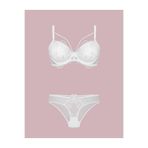 Nurteks Kadın Ekru Destekli Sütyen Takım, Ekru, 80