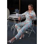 Nurteks Mint Yeşil Önden Düğmeli Saten Pijama Takımı (Mint Yeşil/S)