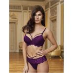 Nurteks Push Up Set Sutyen Takım - 90 - Mor