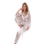Nurteks Saten Ikili Pijama Takım, Mint, XL