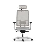 nurus ME TOO Fluid Motion Plus® PP Ayak Başlıklı Gri Çalışma Koltuğu (Açık Gri)