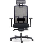 Nurus Me Too Siyah Başlıklı Çalışma Sandalyesi Ayarlanabilir Bel Desteği ile Ergonomik Tasarım Tekerlekli