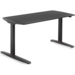Nurus U-DO Sit&Stand Yükseklik Ayarlı Standart Kontrol Panelli Çalışma Masası - HDF Toz Boya - 70*140 - Siyah