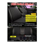 Nuryak Oto Aksesuar Honda CRV 1 1997-2001 7 Parça Full Deri Minder Seti Siyah Beyaz