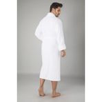 Nuşa Bambo Cotton Erkek Bornozu - 2XL - Beyaz