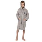Nuşa Brooklyn Nyc King Nakışlı Bambo Cotton Genç Bornoz - 11 - 12 Yaş - Bej