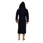Nuşa Çift Renk Bambu Cotton Erkek Bornozu Lacivert 3XL