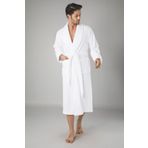 Nuşa Erkek Beyaz Bambo Cotton Bornozu
