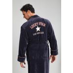 Nuşa Erkek Gri Bornoz Füme 4XL