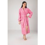 Nuşa Jakarlı Bambo Cotton Bayan Bornozu