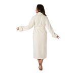 Nuşa Kremnakışlı Bambo Cotton Bayan Bornozu - S - Krem