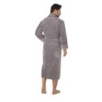 Nuşa Taş Rengi Pitikare Desenli Bambo Cotton Erkek Bornozu Taş 4XL
