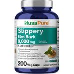 NusaPure Slippery Elm Bark 20:1 Extract, 450 Mg Equivalent To 9,000 mg 200 Veggie Capsules