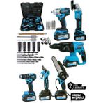 Nuspower 6’lı Profesyonel Set – Hilti, 13 mm Vidalama, Testere, Makas, Spiral ve 450 Nm Torklu