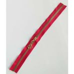 Nusrat Bilişim Çanta Aksesuar Başlıklı Fermuar 30 Cm Light Gold Metal Kırmızı