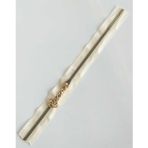 Nusrat Bilişim Çanta Aksesuar Başlıklı Fermuar 30 Cm Light Gold Metal Krem