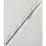 Nusrat Bilişim Çanta Aksesuar Başlıklı Fermuar 40 Cm Light Gold Metal Beyaz